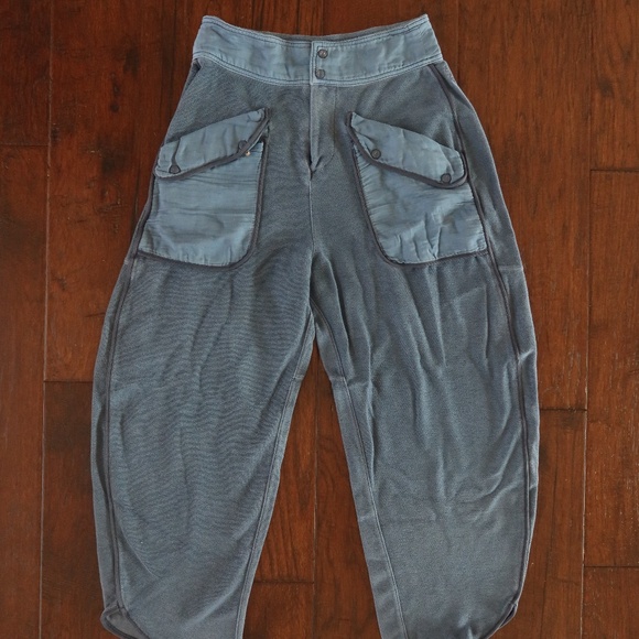 FP Movement by Free People Dark-Wash Corduroy Barrel Pants - Picture 1 of 3